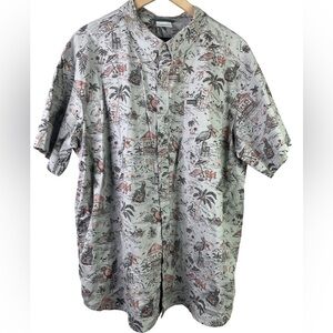 Columbia Men’s Regular Fit Tropical Beach Short Sleeve Button Shirt